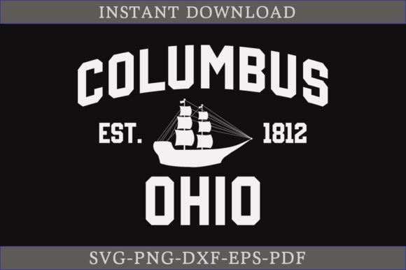 Columbus Est. 1812 Ohio SVG T-shirt