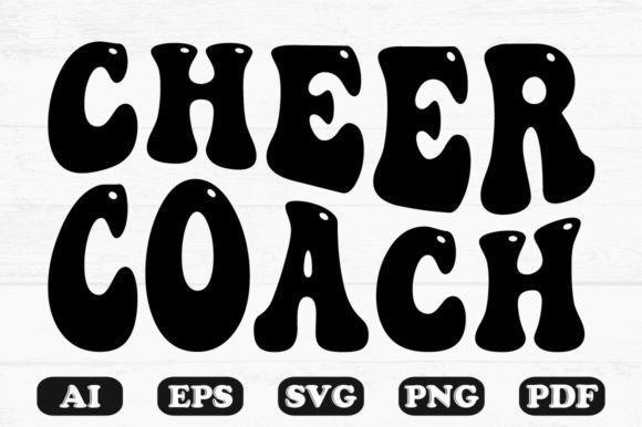 Dance Coach Retro Wavy SVG T-shirt: Graphics for Crafts Brands