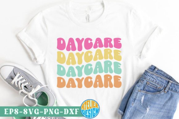 Daycare Retro SVG Tshirt: Graphics for Crafts & Branding