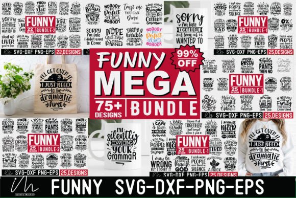 Funny T-shirt MEGA Bundle: Graphics for Crafts Brands