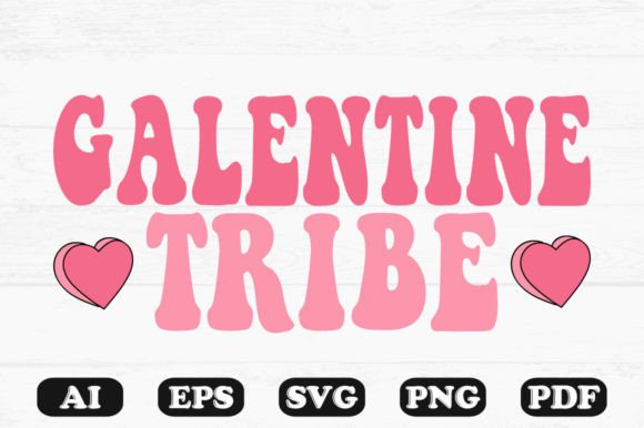 Galen Tine Tribe Retro Wavy SVG Graphics for Crafts