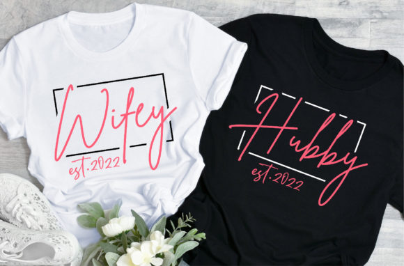 Hubby and Wifey SVG Shirt Design
