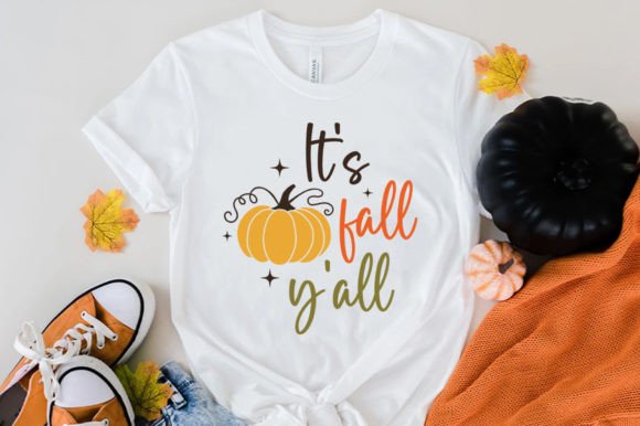 Its Fall Yall SVG Tshirt: Crafts & Graphics for Seasonal Branding