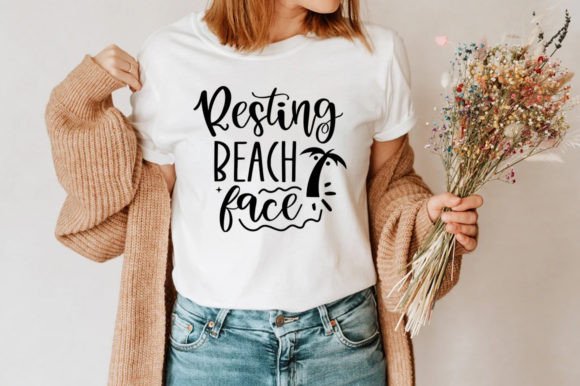 Resting Beach Face SVG: Graphics for Crafts & Content